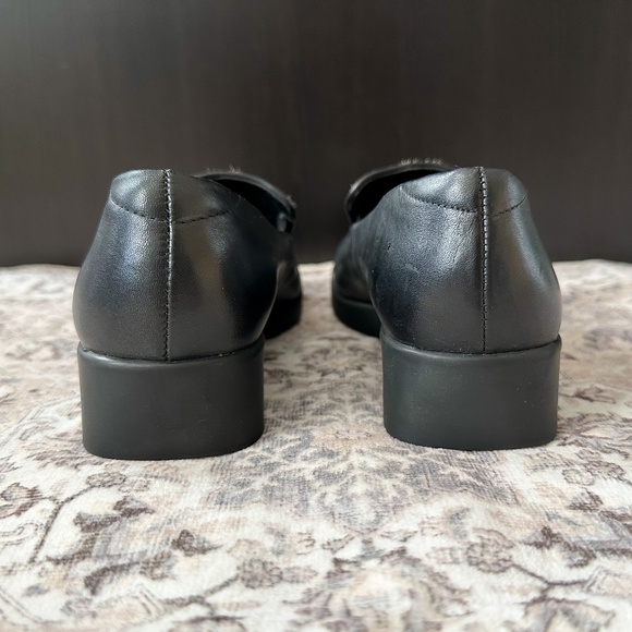 Hush Puppies Genuine Leather Zebra Print Calf Hair Loafers - Picture 6 of 12